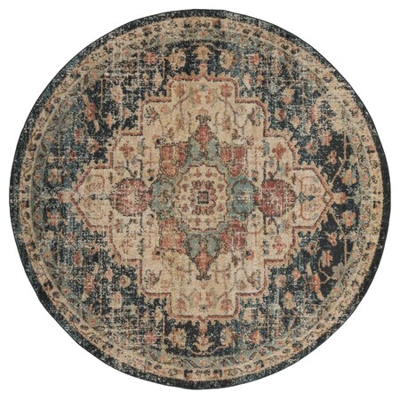 Manmade 7 ft. 10 in. Marrakesh Sultan Multicolor Round Rug MA3095133